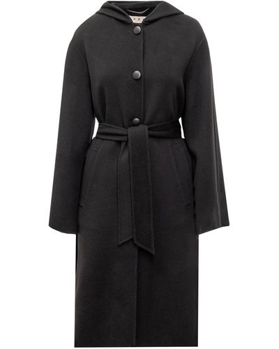 Marni Virgin Wool And Cashmere Coat - Black