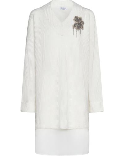 Brunello Cucinelli Dress - White