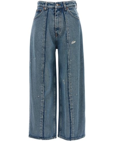 MM6 by Maison Martin Margiela Used Effect Jeans - Blue