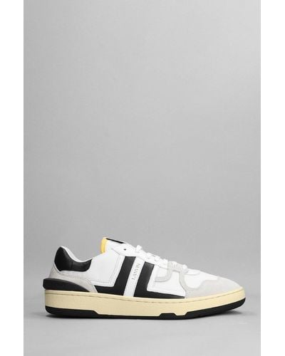 Lanvin Leather Low Clay Trainer - White
