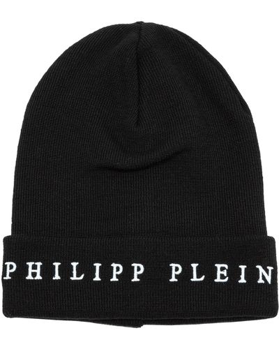 Philipp Plein Wool Beanie - Black