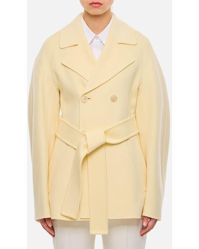 Sportmax Umano Double Breasted Coat - Natural