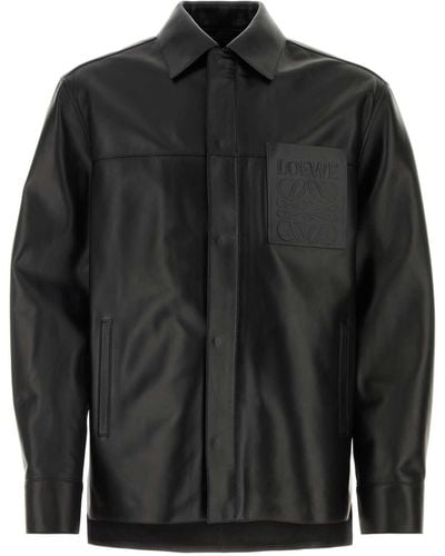 Loewe Black Leather Jacket