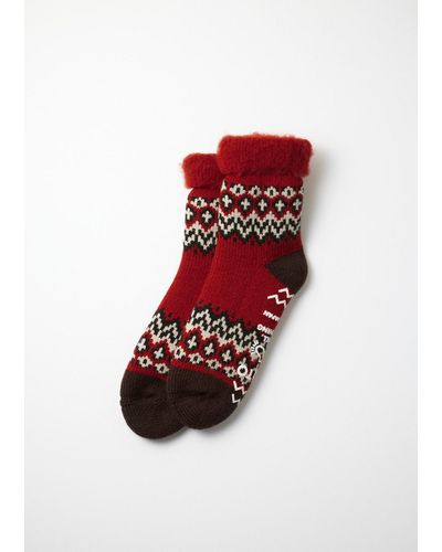 RoToTo Comfy Room Socks Nordic - Red