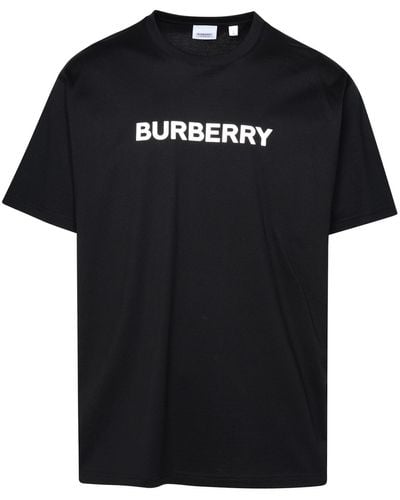 Burberry Logo Cotton T-Shirt - Black