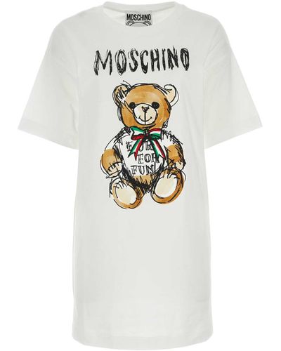 Moschino Cotton T-Shirt Dress - White