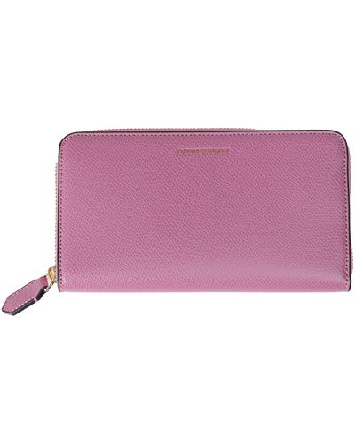 Emporio Armani Zip Around Wallet - Purple