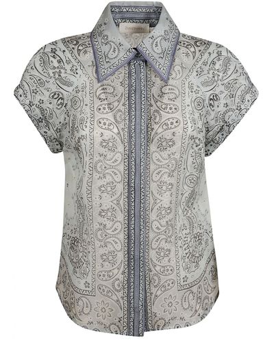 Zimmermann Paisley Print Shirt - Grey