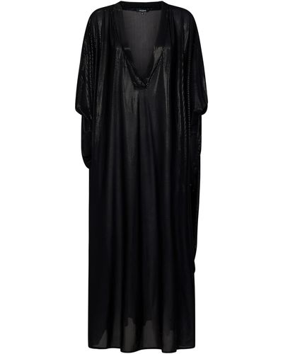 Balmain Long Dress - Black