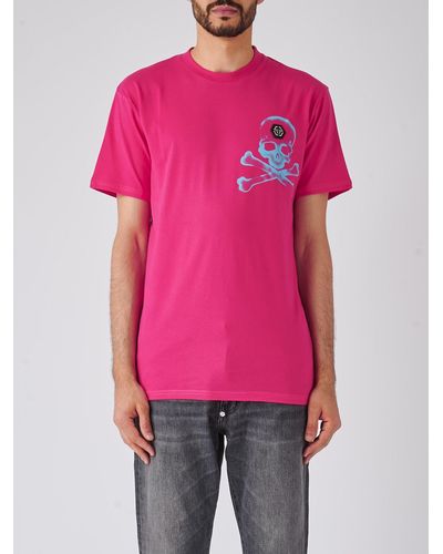 Philipp Plein T-Shirt Round Neck Ss Smile T-Shirt - Pink