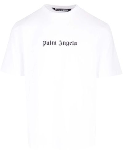 Palm Angels Logo-print Crew-neck T-shirt - White