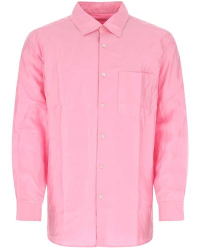 Dries Van Noten Silk Shirt - Pink