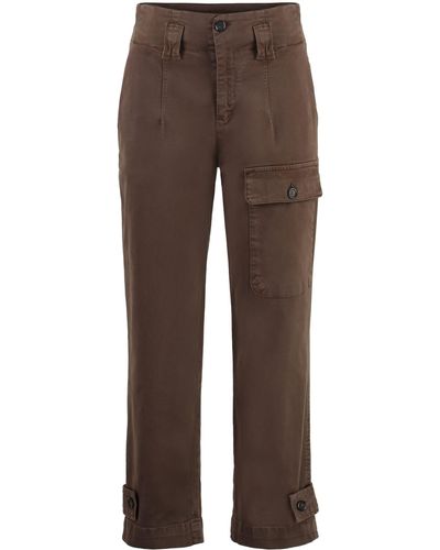 Pinko Globo Stretch Cotton Cargo Pants - Brown