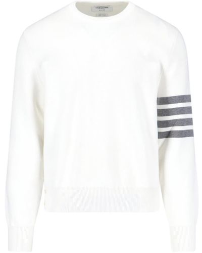 Thom Browne '4-bar' Jumper - White