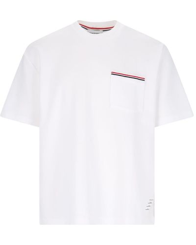 Thom Browne Oversized T-Shirt - White
