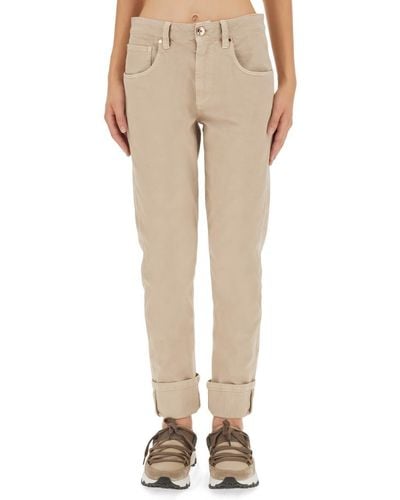 Brunello Cucinelli Skinny Fit Jeans - Natural
