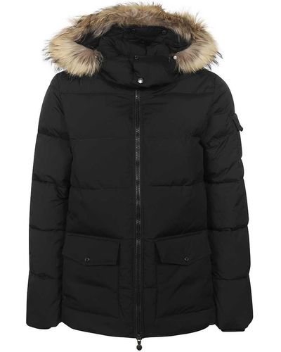 Pyrenex Fur Trimmed Hood Down Jacket - Black