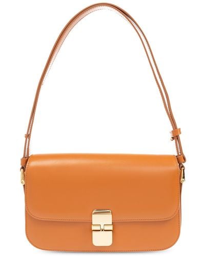 A.P.C. Grace Shoulder Bag - Orange