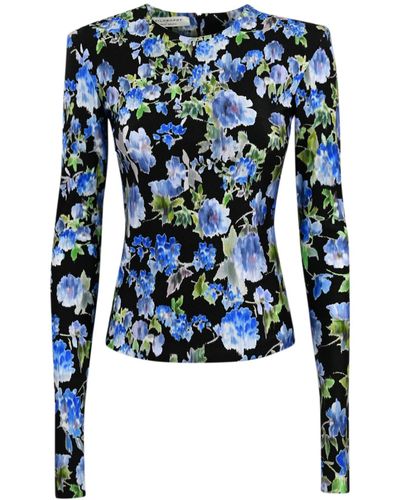 Philosophy Di Lorenzo Serafini Floral Print Sweater - Blue