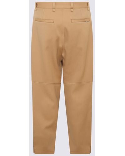 Lanvin Camel Wool Trousers - Natural