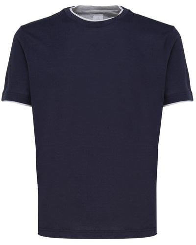 Eleventy Crew Neck T-Shirt - Blue