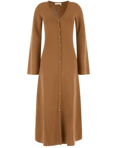 Chloé Dress With Buttons - Brown