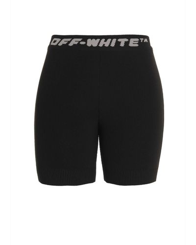 Off-White c/o Virgil Abloh Off- Logo Cycling Shorts - Black