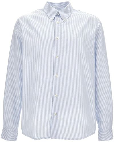 A.P.C. Shirt With Striped Pattern - White