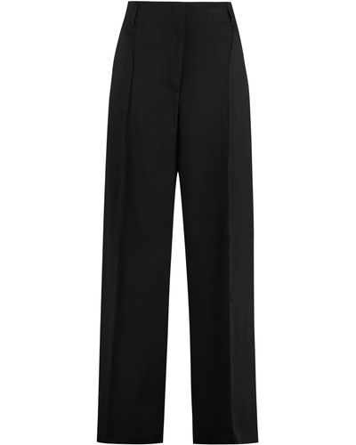 Acne Studios Wool Blend Trousers - Black