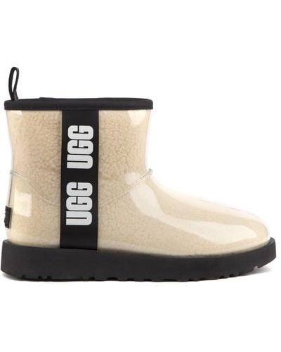UGG W Classic Mini Ankle Boots With Side Logo - Black