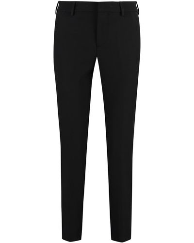 PT01 New York Techno Fabric Tailored Trousers - Black
