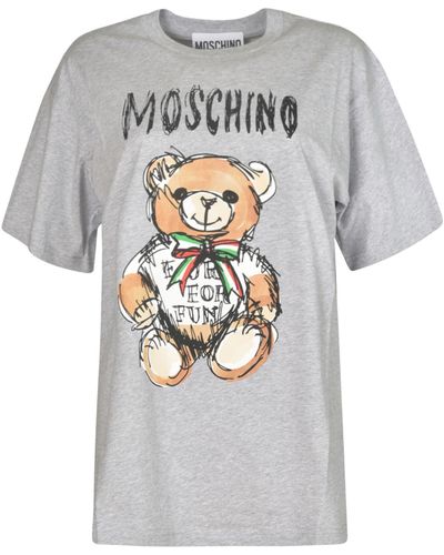 Moschino Bear Oversized T-shirt - Gray