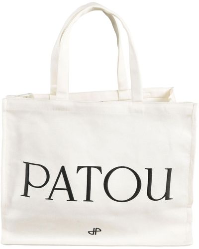 Patou Logo Large Tote - White