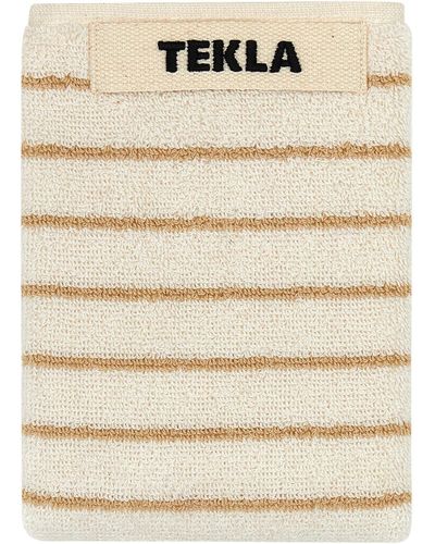 Tekla Embroidered Terry Towel - Natural