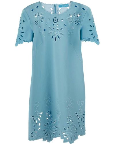 Ermanno Scervino Light Viscose Blend Dress - Blue