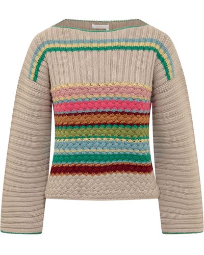 See By Chloé Multicolor Pullover - Green