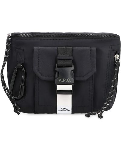 A.P.C. Trek Nylon Belt Bag - Black