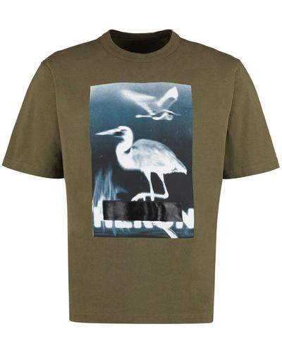 Heron Preston Cotton Crew-Neck T-Shirt - Green