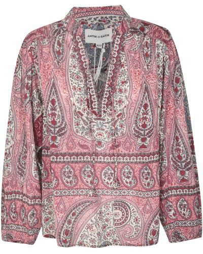 Antik Batik Tajarib Top - Pink