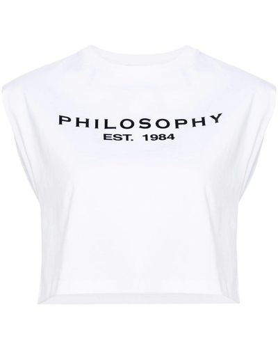 Philosophy Di Lorenzo Serafini Cotton T-Shirt - White