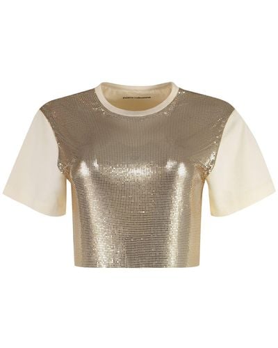 Rabanne Cotton T-Shirt - Metallic