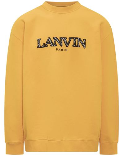 Lanvin Curb Sweatshirt - Yellow