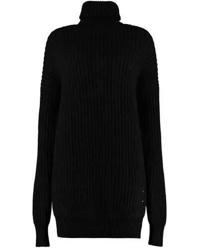 Maison Margiela Ribbed Oversize Sweater - Black