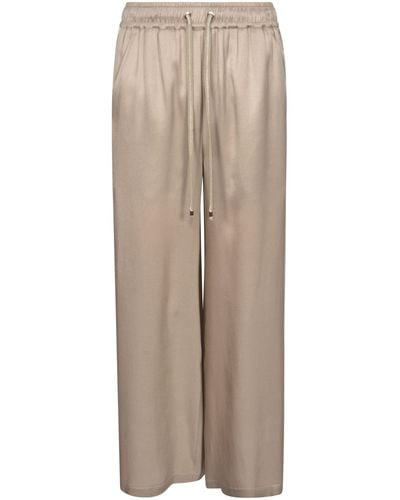 Lorena Antoniazzi Laced Straight Trousers - Natural