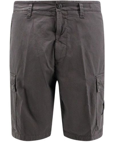 Mens grey clearance stone island shorts