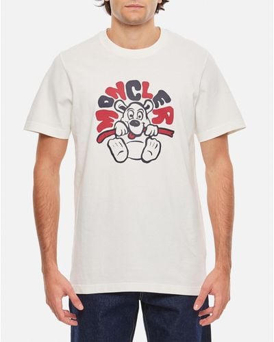 Moncler T-Shirt Logo - White