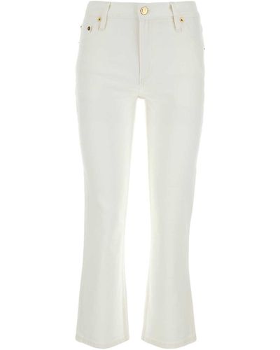 Tory Burch Stretch Denim Jeans - White