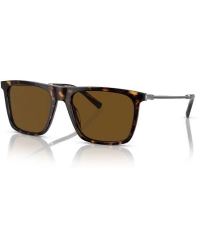 BVLGARI Square Frame Sunglasses - Brown