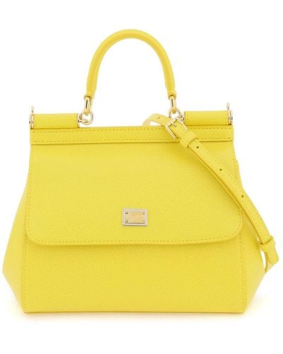 Dolce & Gabbana Small Sicily Bag - Yellow