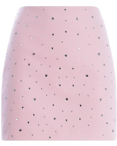 GIUSEPPE DI MORABITO Skirt Rhinestone Made Of Cotton Blend - Pink